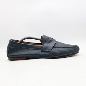 Ralph Lauren Men's Size 11 D Navy Blue Leather Penny Loafers Driving Moccasins